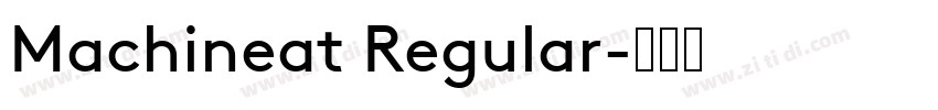 Machineat Regular字体转换